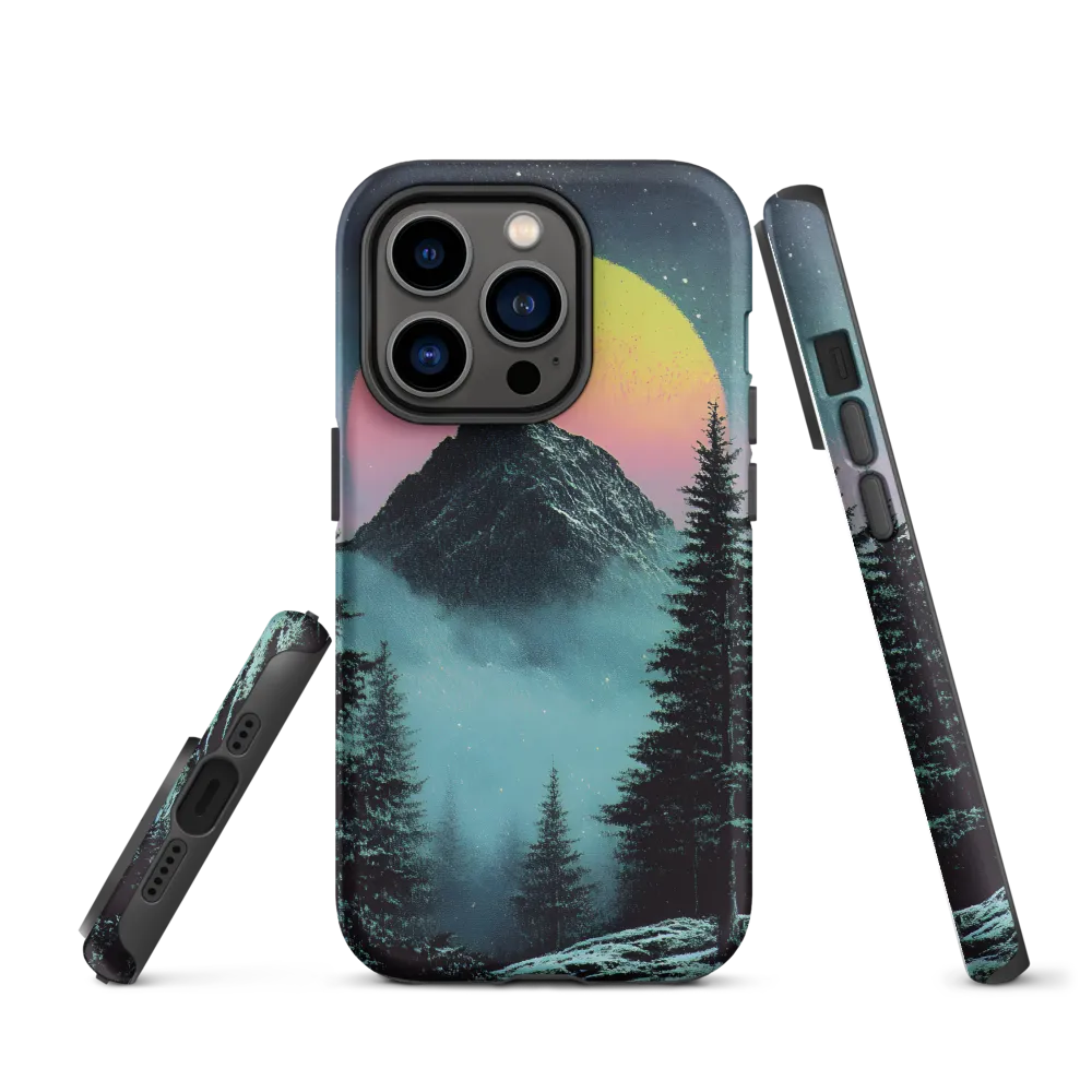 Ethereal Peaks Under Celestial Lights