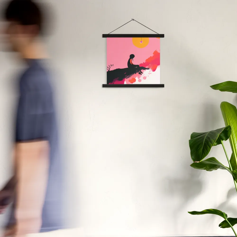 Whispers of the Sun | Poster With Black Wood Hanger | 14″×14″