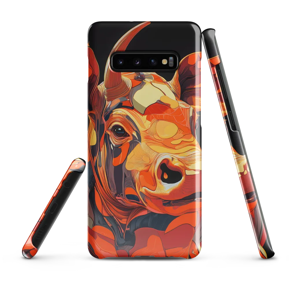 Modern Serenade: The Vibrant Cow | Phone Case |  S10 Plus | Snap Case | Glossy