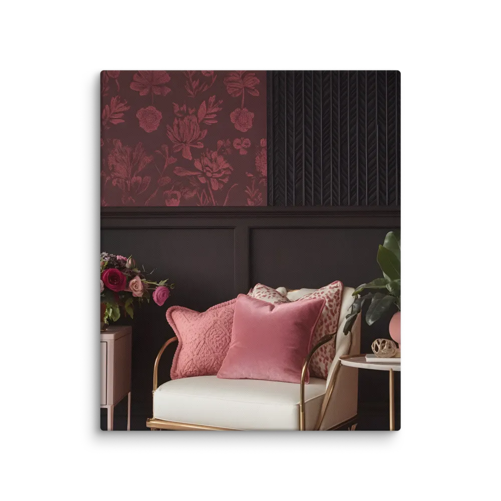 Elegance in Contrast: A Modern Interior Design | Canvas | 20″×24″