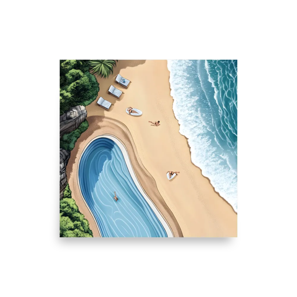 Serenity by the Shore | Poster | 18″×18″