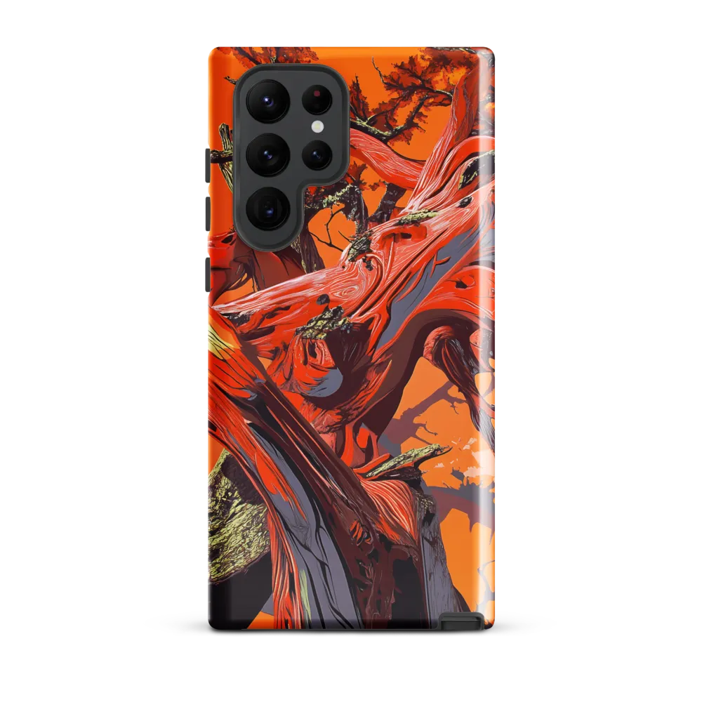 Life in Motion: An Abstract Tree | Phone Case |  S22 Ultra | Tough Case | Glossy