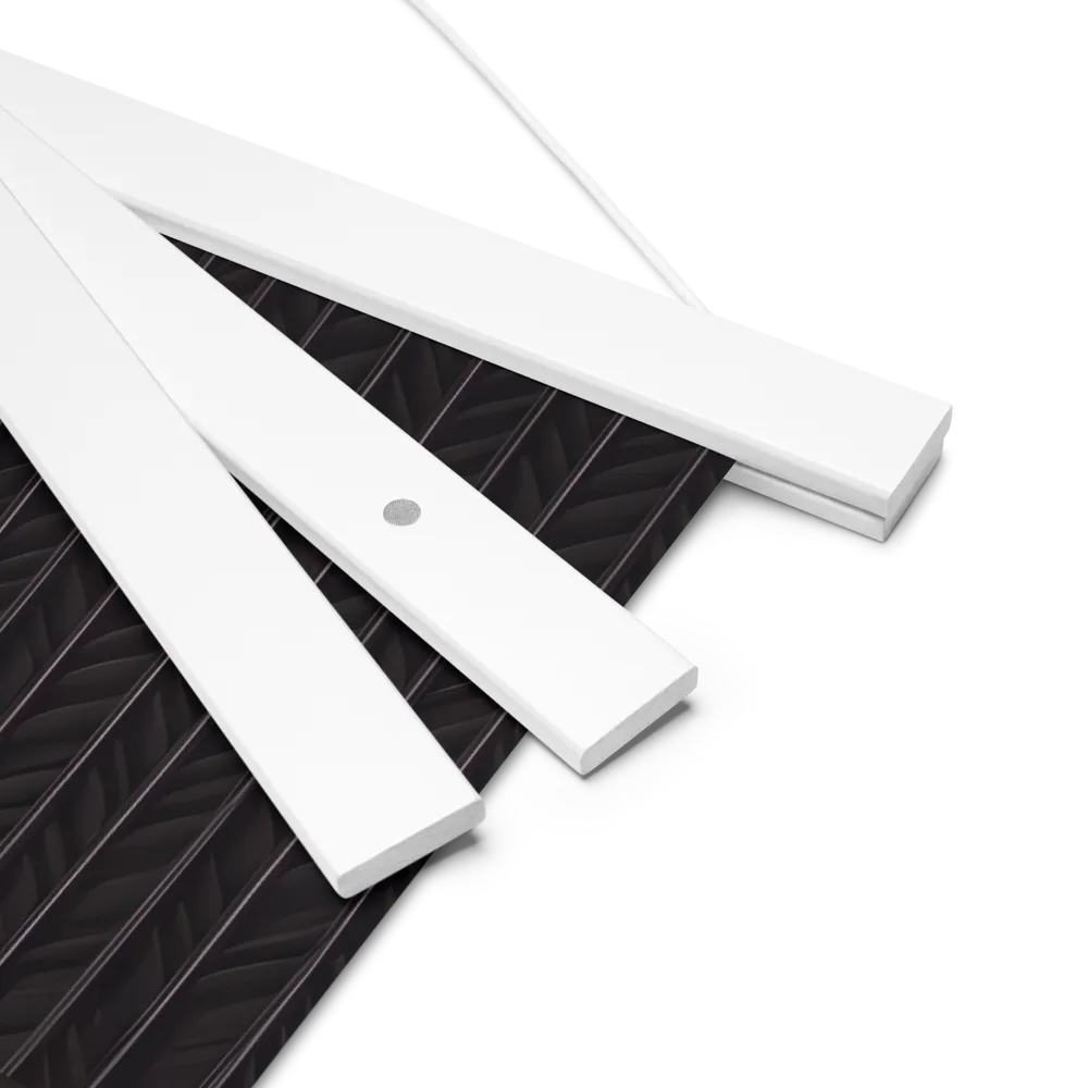 Elegance in Contrast: A Modern Interior Design | Poster With White Wood Hanger | 18″×18″
