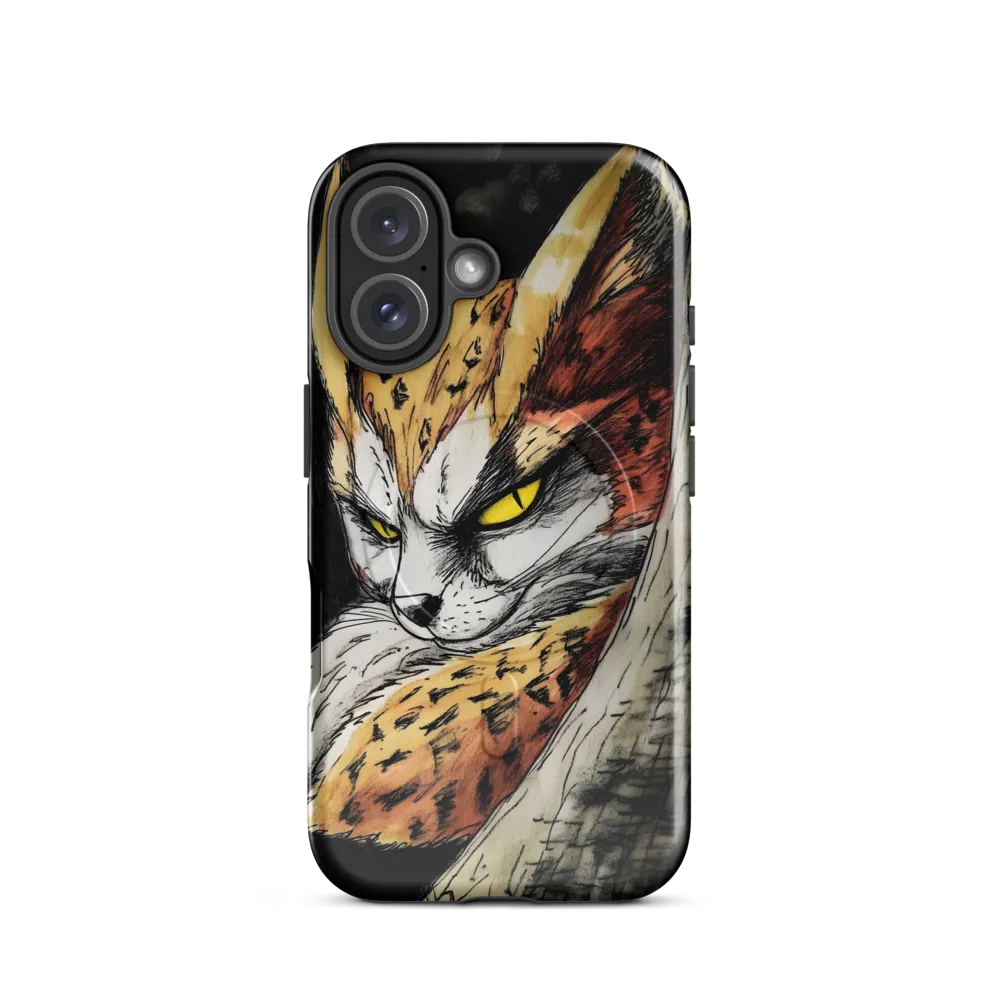 Fierce Gaze of the Wild Cat