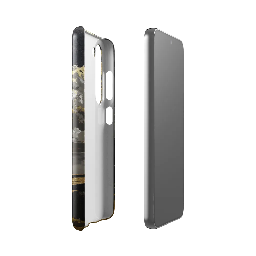 Golden Serenity in a Dramatic Sky | Phone Case |  S23 | Snap Case | Glossy