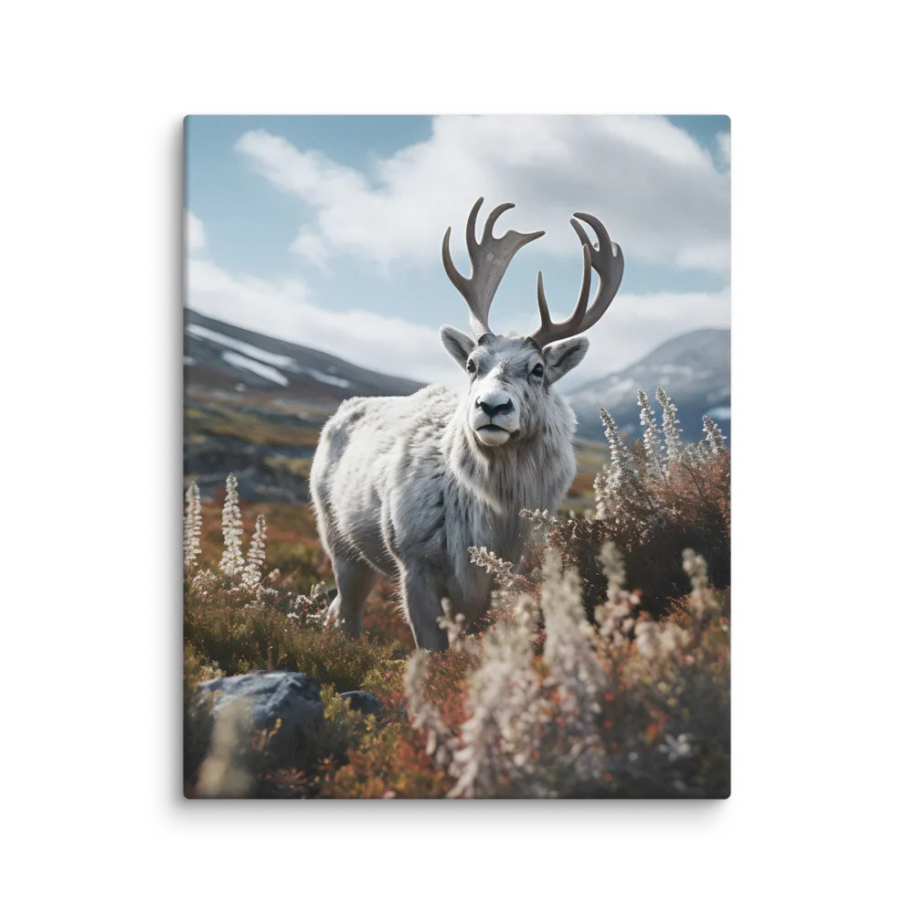 Majestic Harmony: The Reindeer in Nature | Canvas | 24″×30″