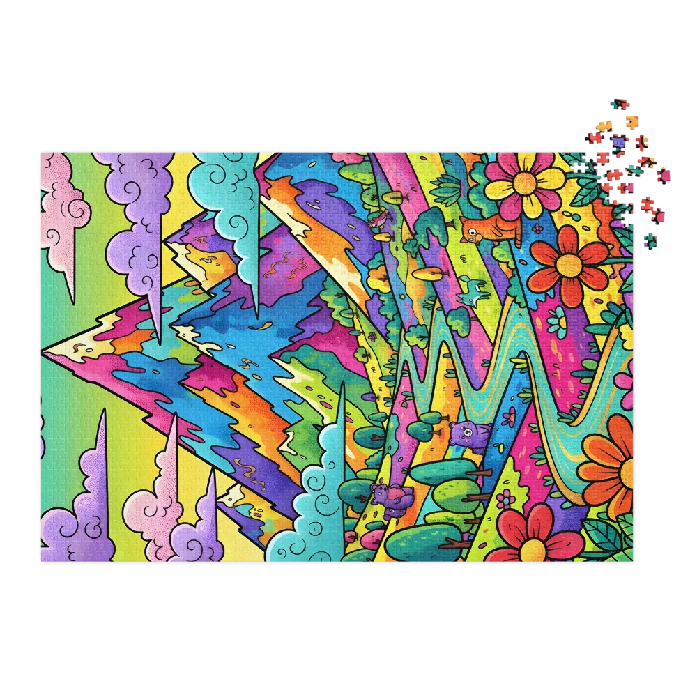 Rainbow Valley Adventure 
 Jigsaw Puzzle in Tin Box