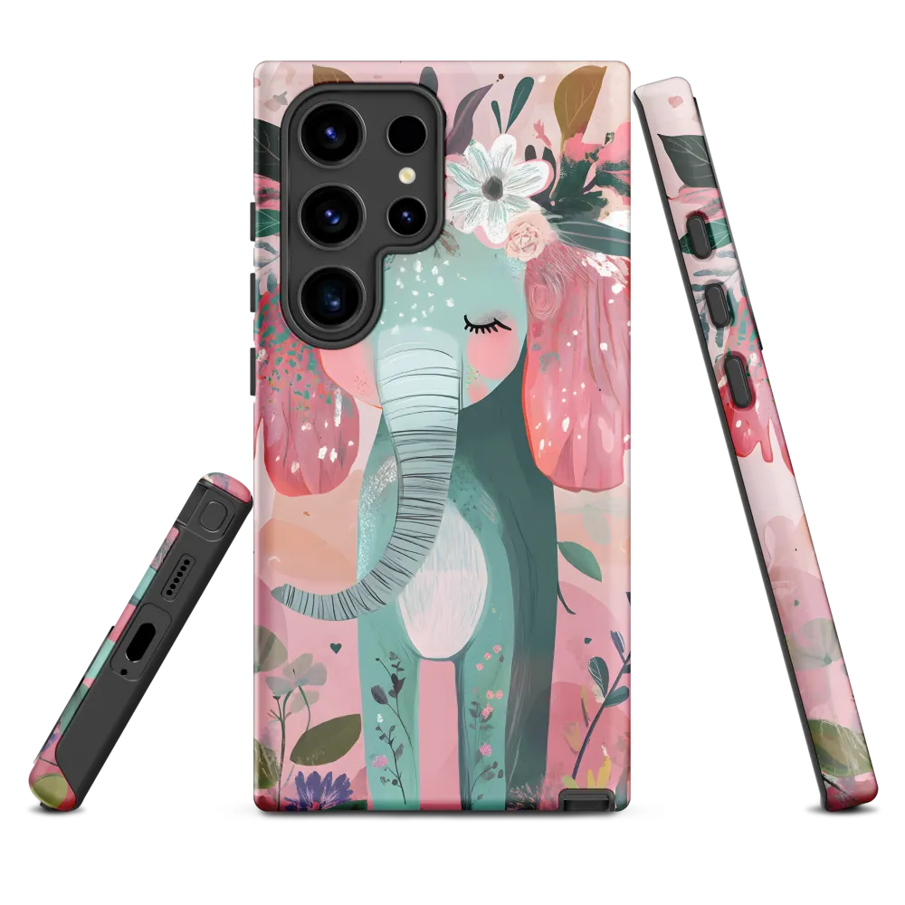 Whimsical Elephant in Bloom