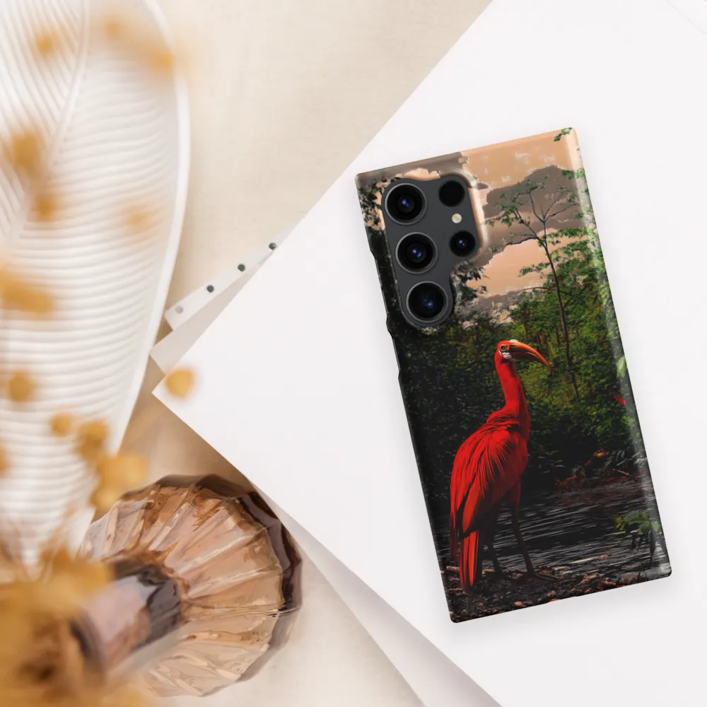 Enigmatic Elegance: The Scarlet Observer