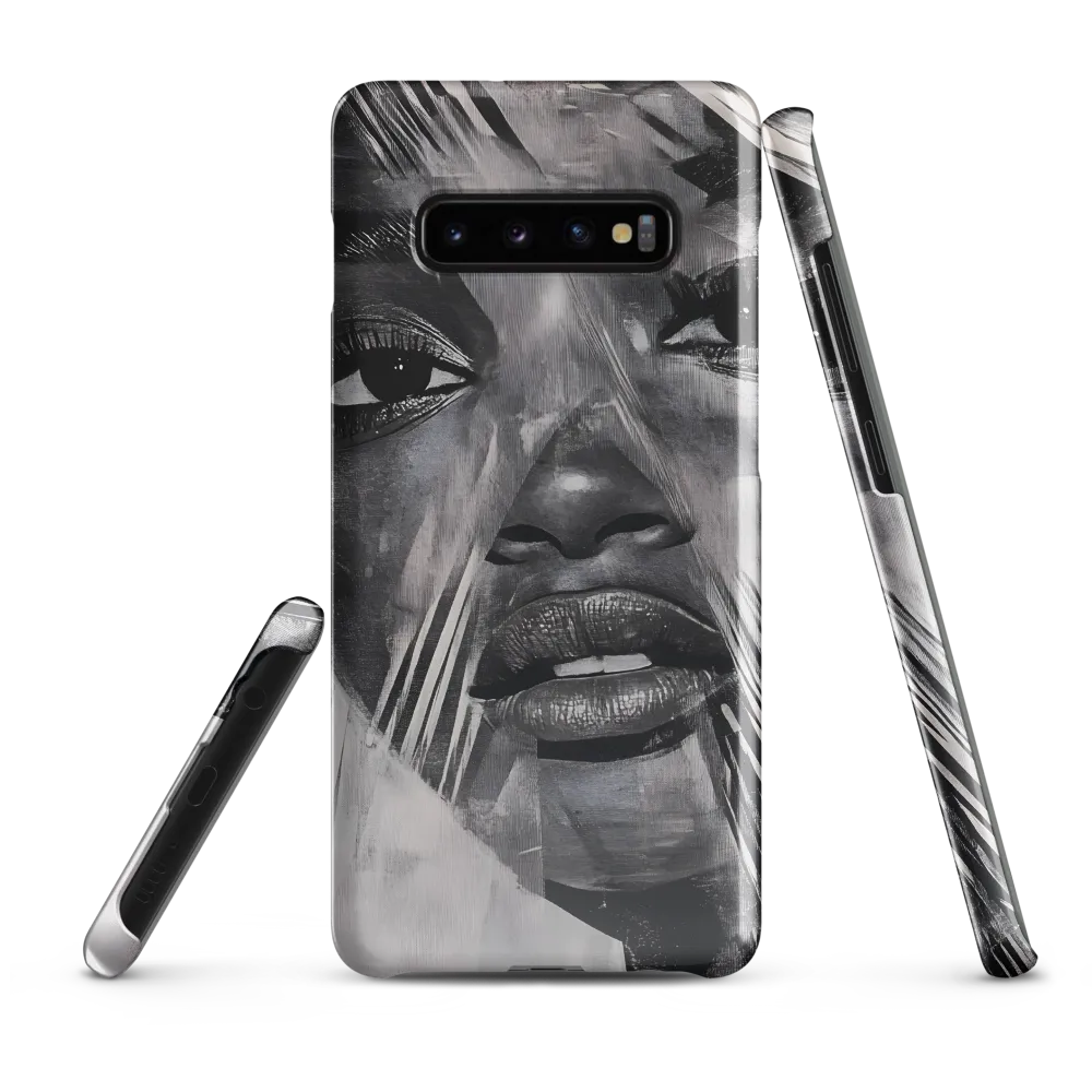 Fragmented Reflections: A Contemporary Portrait | Phone Case |  S10 Plus | Snap Case | Glossy