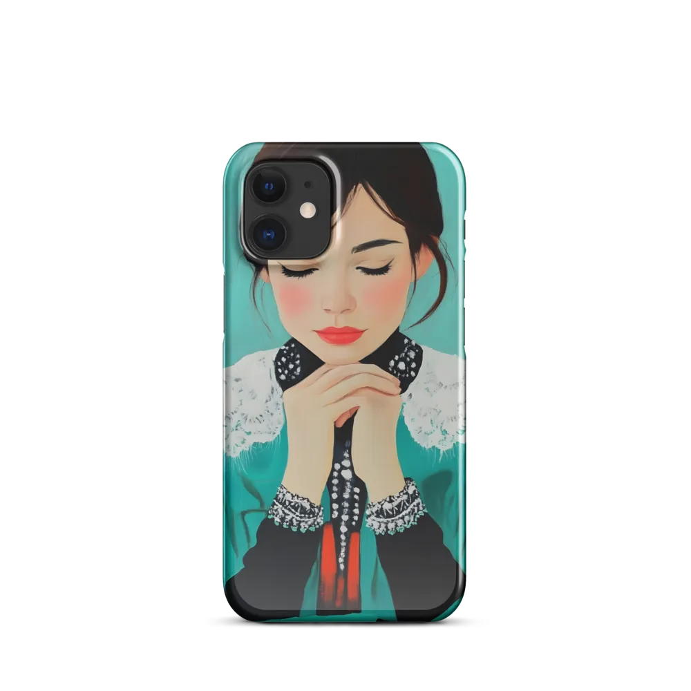 Serenity in Turquoise | Phone Case |  12 Mini | Snap Case | Glossy