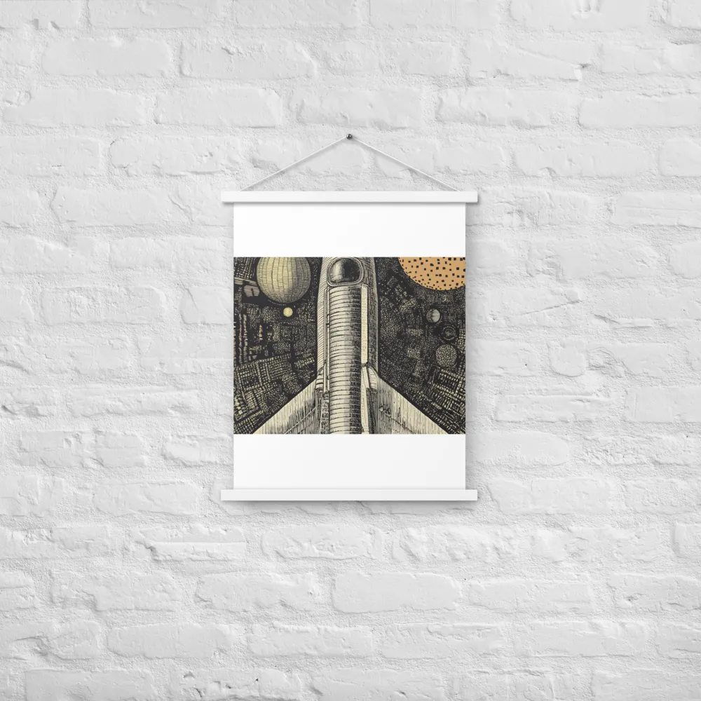 Voyage to the Unknown | Poster With White Wood Hanger | 18″×24″