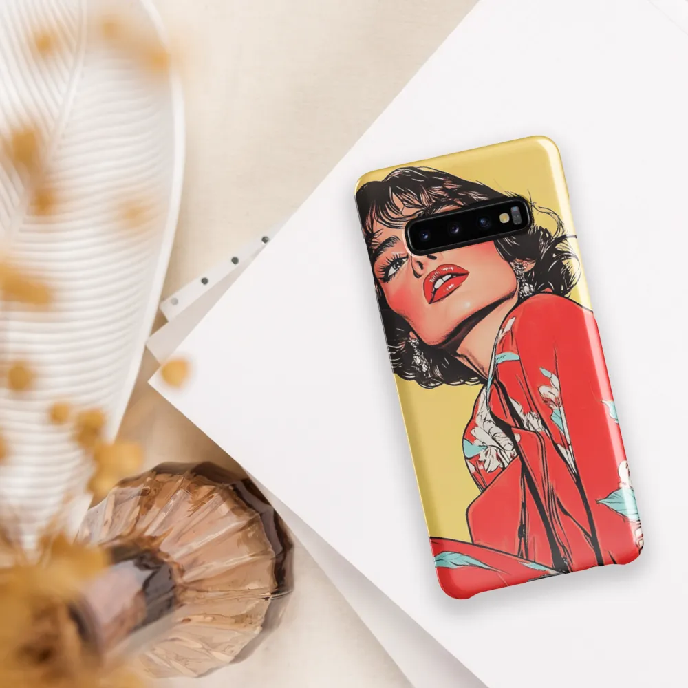 Striking Elegance in Pop Art | Phone Case |  S10 Plus | Snap Case | Glossy