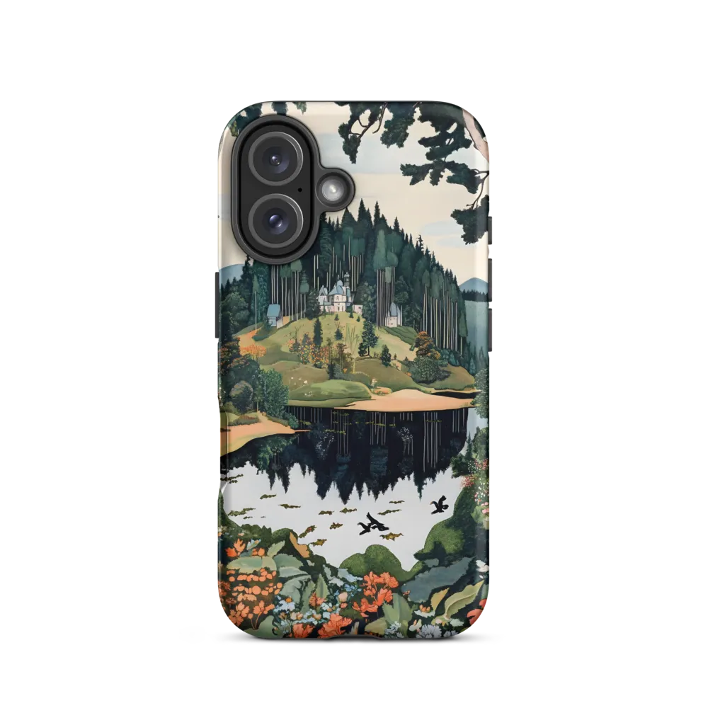 Tranquil Reflections: A Serene Landscape | Phone Case