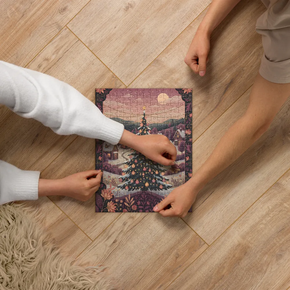 Moonlit Christmas Tree 
 Jigsaw Puzzle