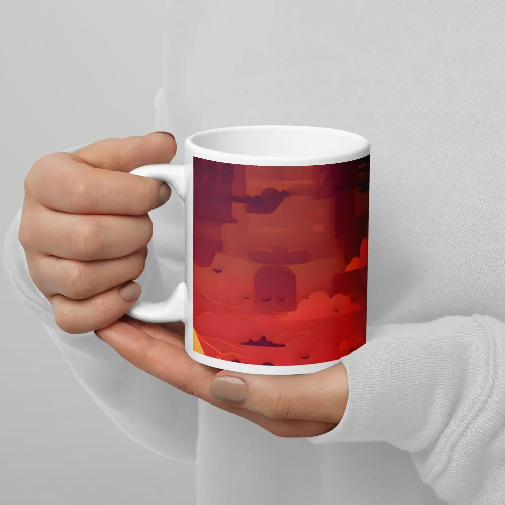 Urban Dusk: A Symphony of Cityscapes | Mug with White inside | 11 oz