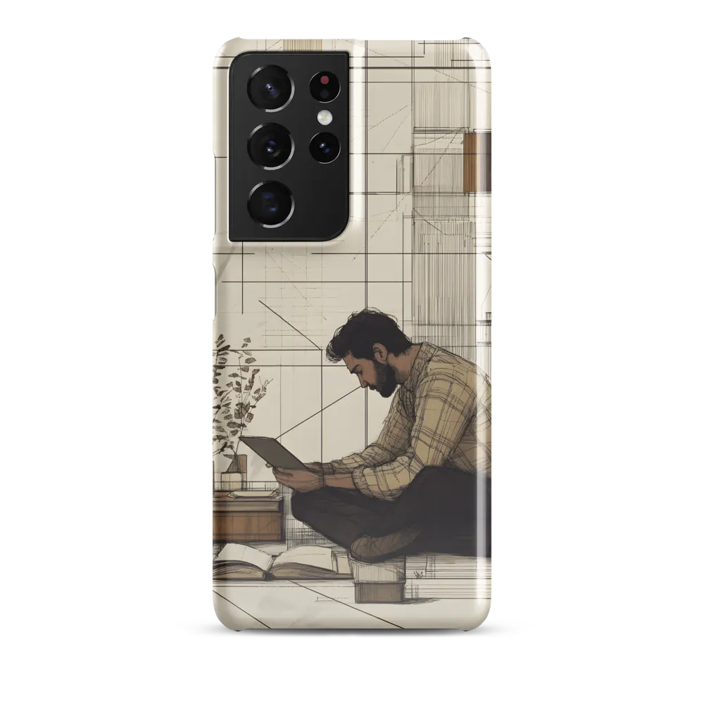 Quiet Reflections in Line | Phone Case |  S21 Ultra | Snap Case | Glossy
