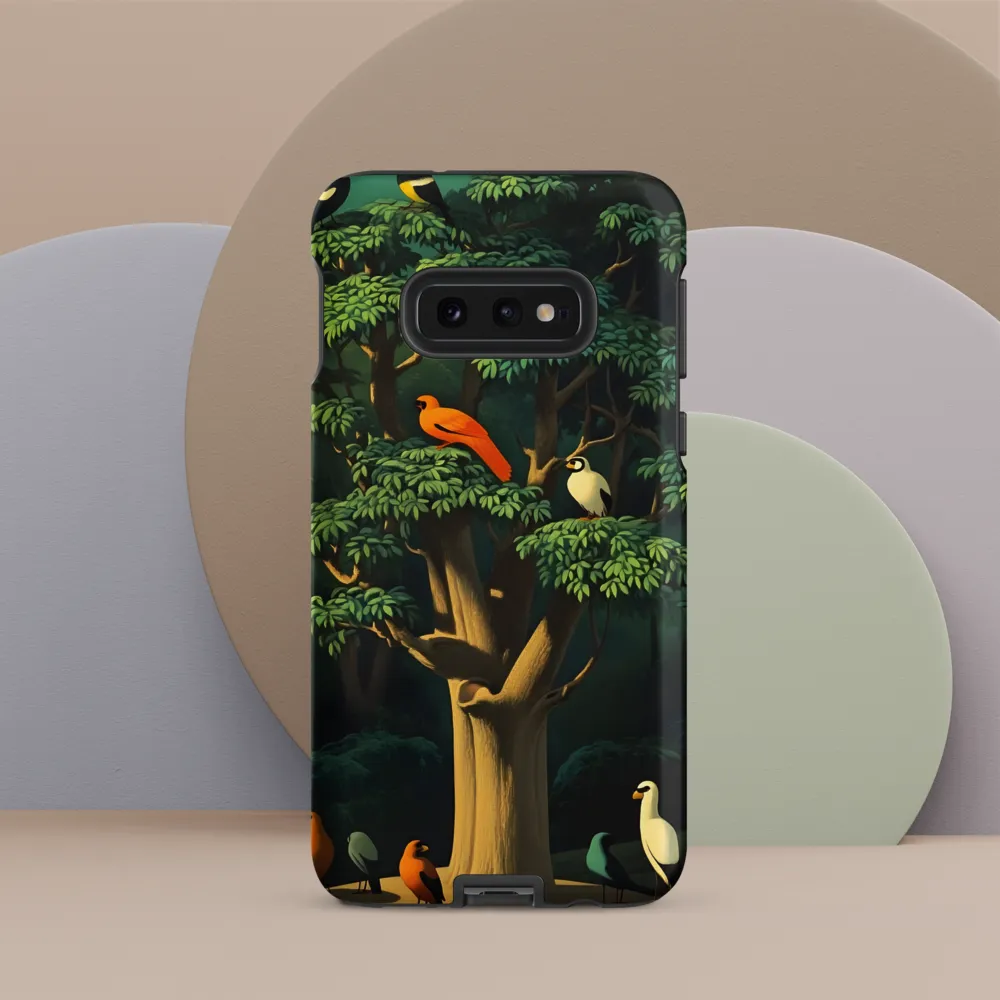 Harmony in Color: A Surreal Bird Symphony
