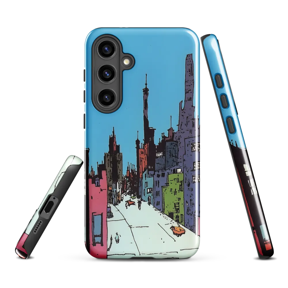 Vibrant Cityscape under the Moon