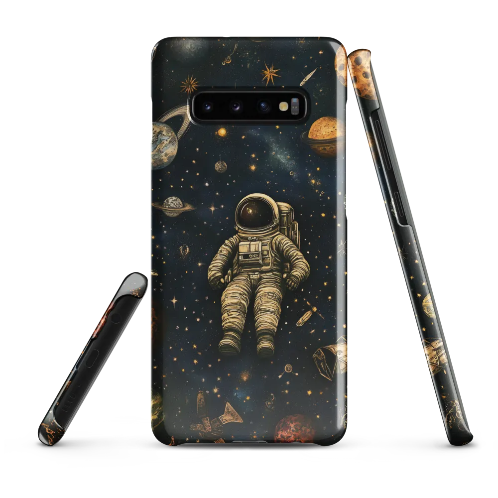 Cosmic Voyage: An Astronaut's Solitude | Phone Case |  S10 Plus | Snap Case | Glossy