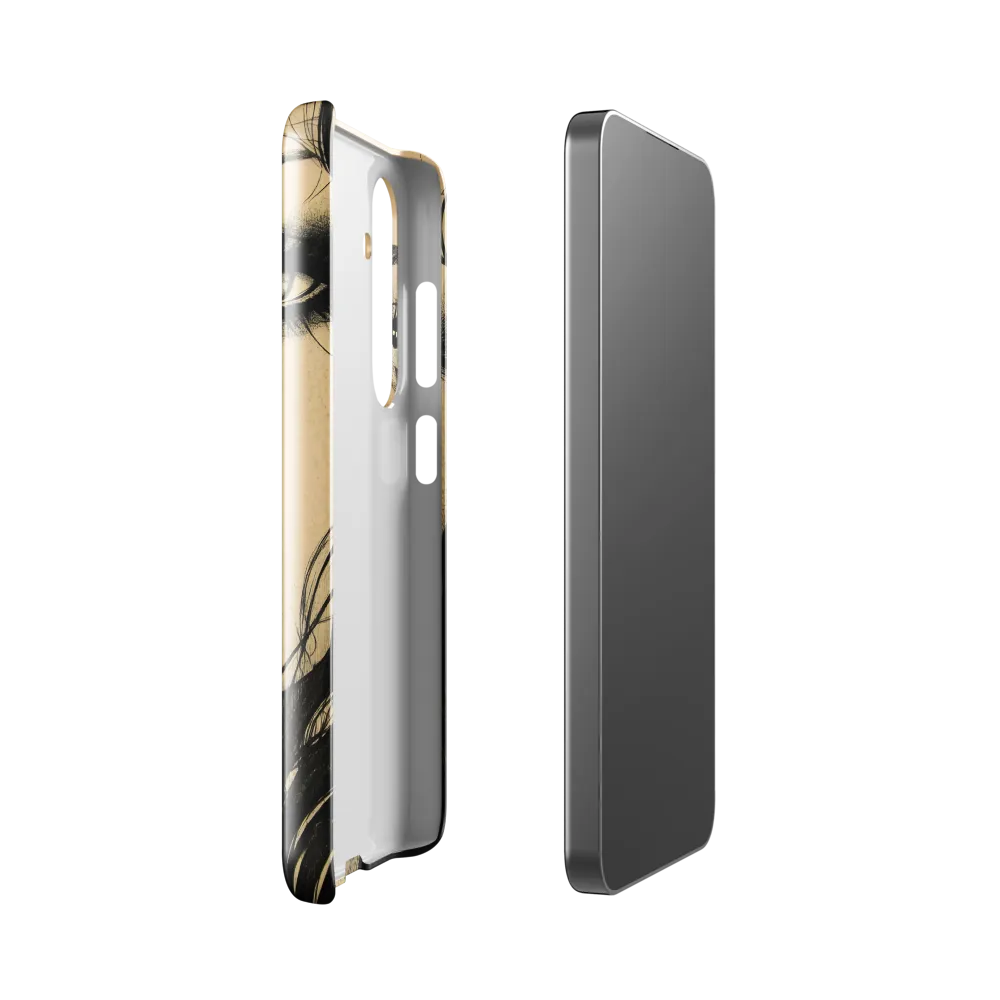 Enigmatic Gaze | Phone Case |  S24 | Snap Case | Glossy