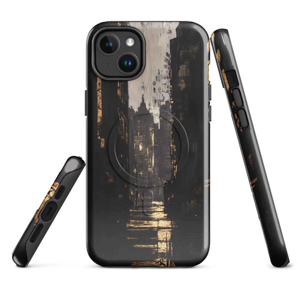 Whispers of Gold | Phone Case |  14 Plus | MagSafe® Tough Case | Glossy