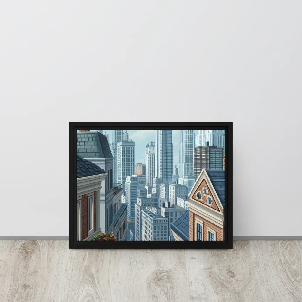 Urban Symphony | Canvas with Black Frame | 12″×16″