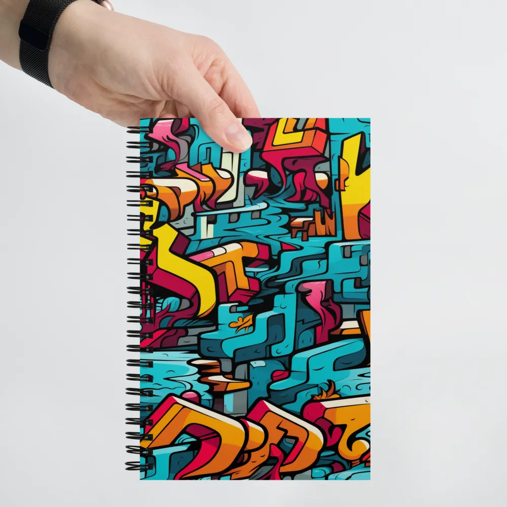 Urban Flow: A Graffiti Odyssey | Spiral Notebook