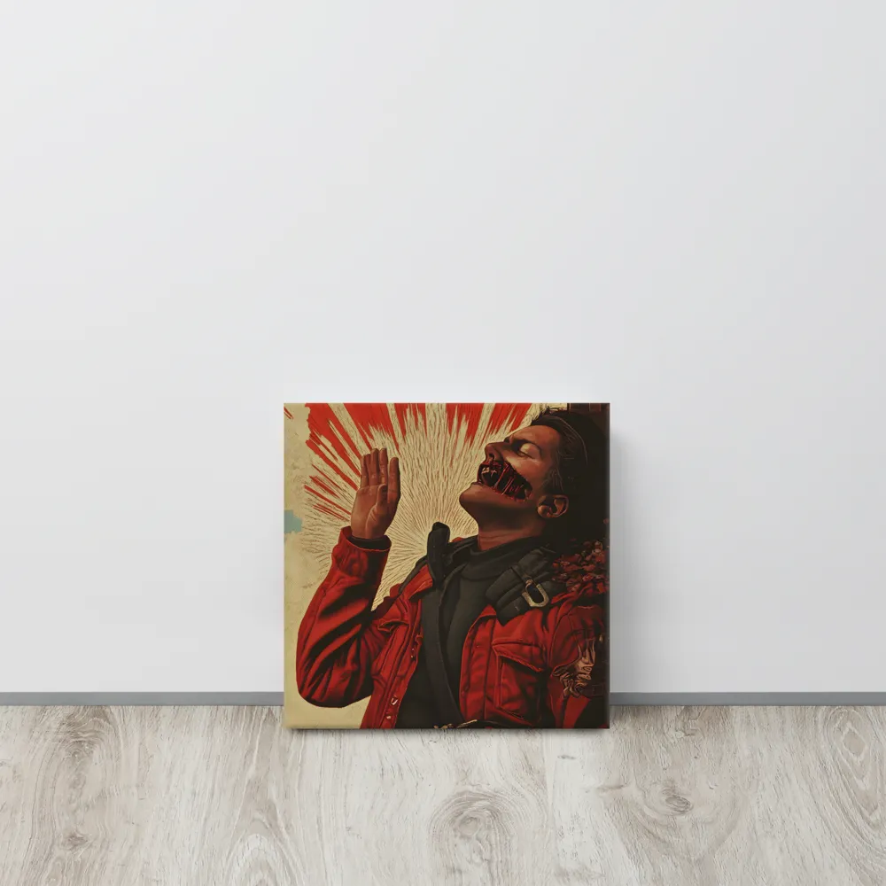 Defiant Echoes of Ruin | Canvas | 12″×12″
