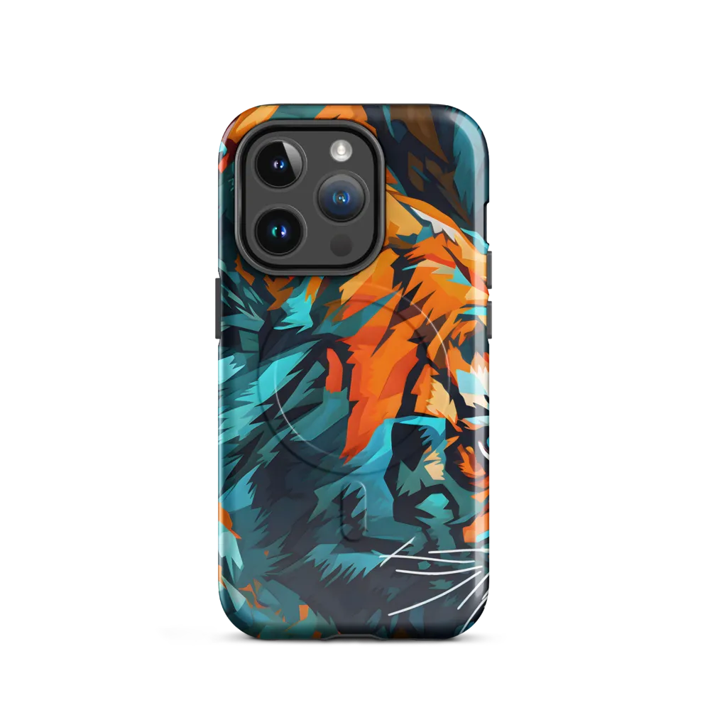 Dynamic Essence of the Tiger | Phone Case |  14 Pro | MagSafe® Tough Case | Glossy