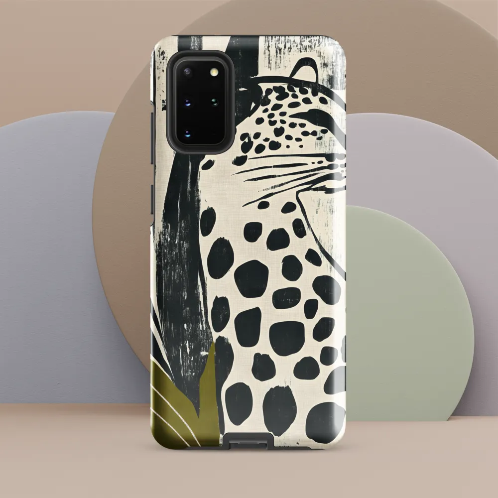 Leopard in Silhouette: A Modern Appeal | Phone Case |  S20 Plus | Tough Case | Glossy