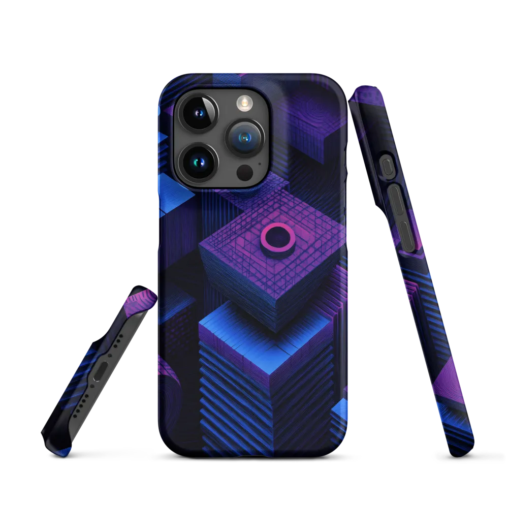 Geometric Dreams in Blue and Purple