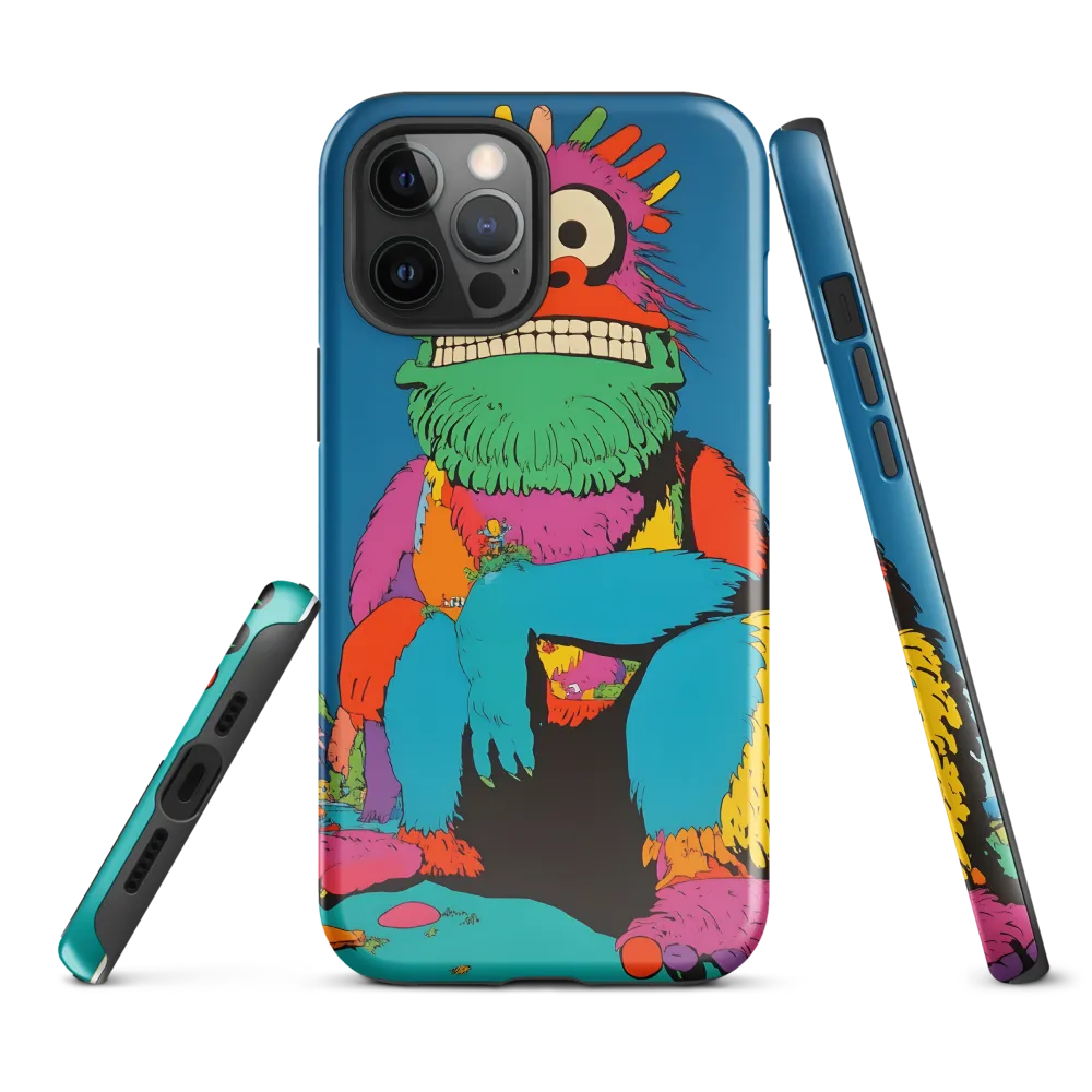 Whimsical Giant: A Playful Monster Encounter | Phone Case |  12 Pro Max | Tough Case | Glossy