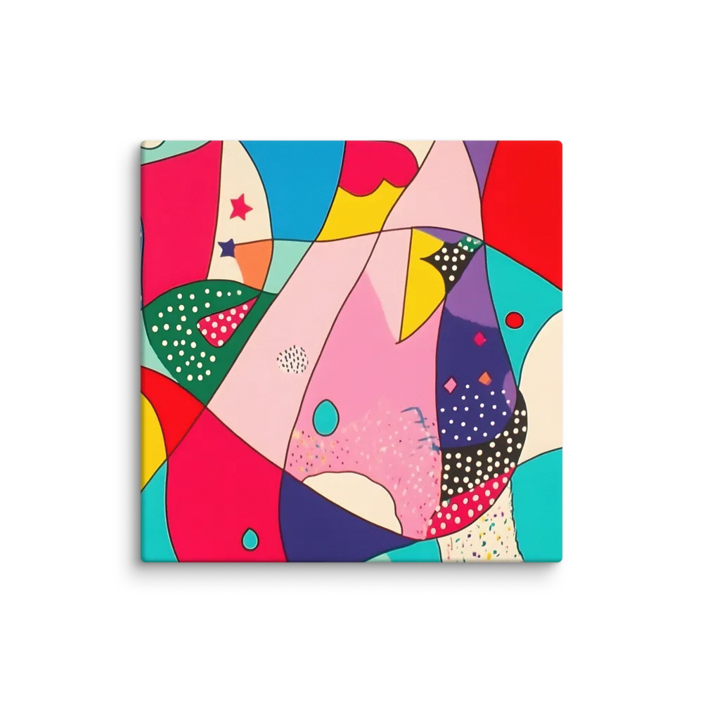 Playful Geometry in Color | Canvas | 26″×26″