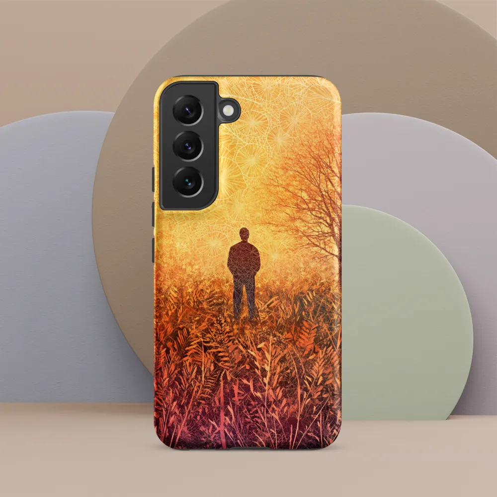 Contemplation in a Surreal Landscape