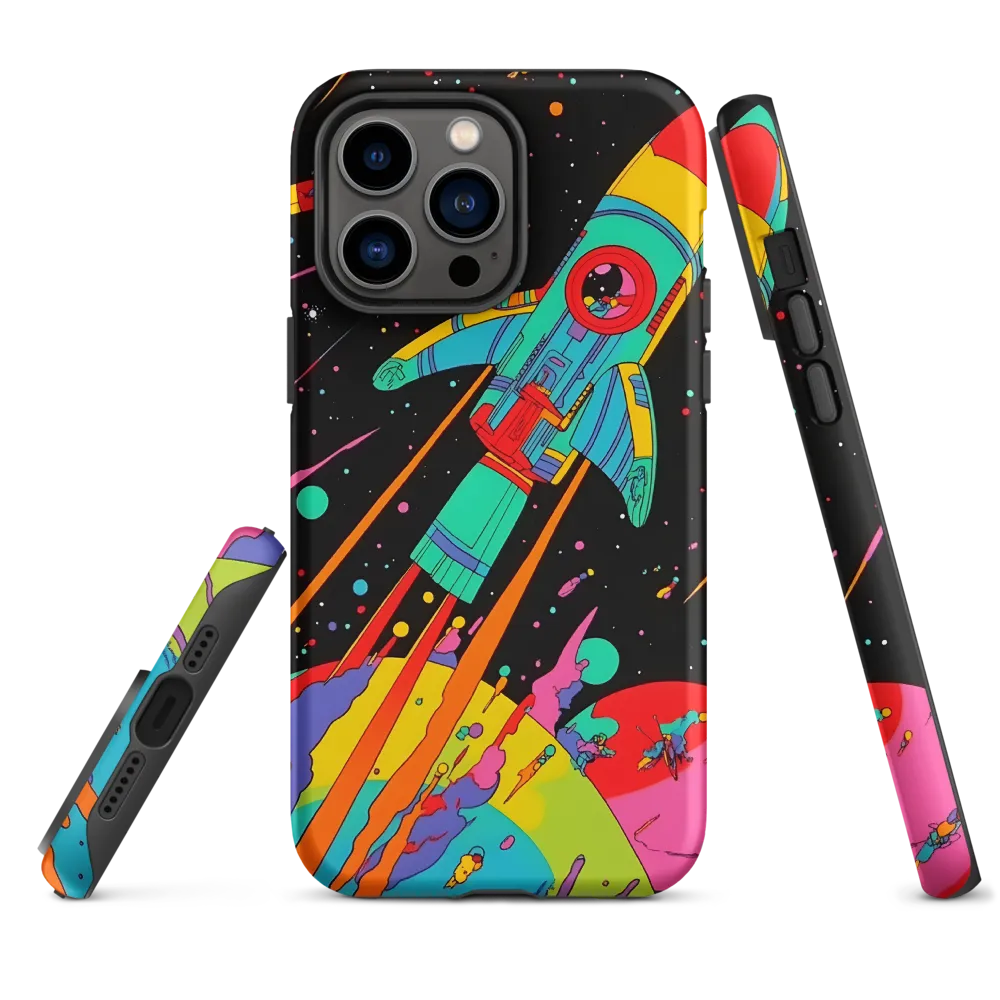 Cosmic Voyage: The Neon Lift-Off