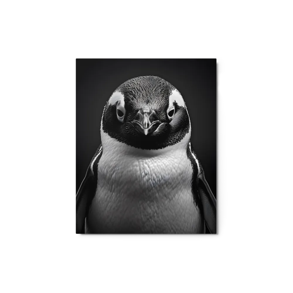 Majestic Penguin Portrait | Metal Print | 8″×10″