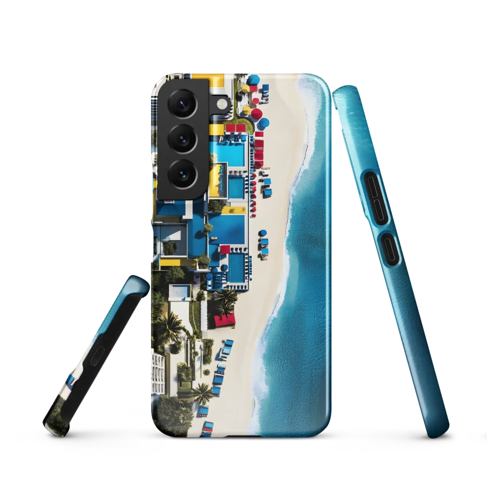 Coastal Harmony: An Aerial Oasis | Phone Case |  S22 | Snap Case | Glossy