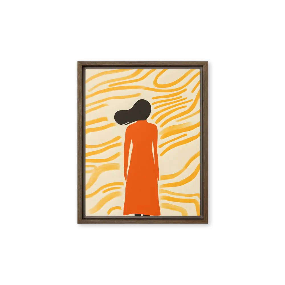 Connection to Serenity | Canvas with Brown Frame | 11″×14″