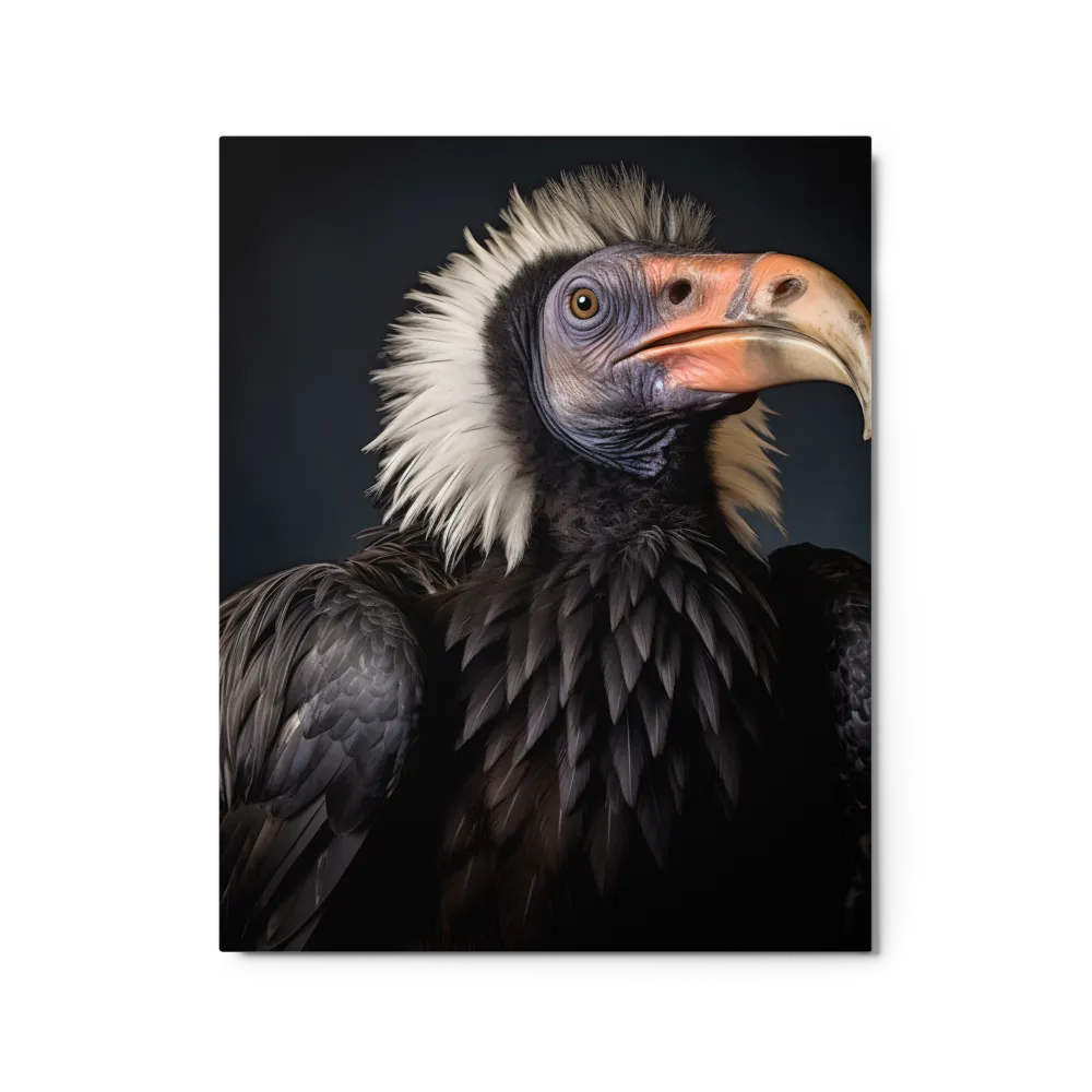 Majestic Vulture Portrait | Metal Print | 16″×20″