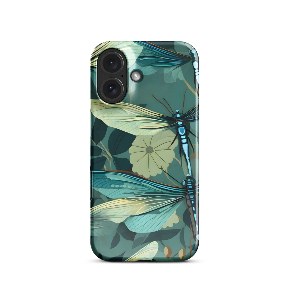 Whispers of Nature: Dragonflies in Harmony | Phone Case |  16 | Snap Case | Glossy