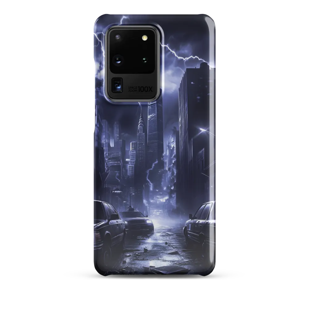 Stormy Cityscape: Shadows of the Night | Phone Case |  S20 Ultra | Snap Case | Glossy