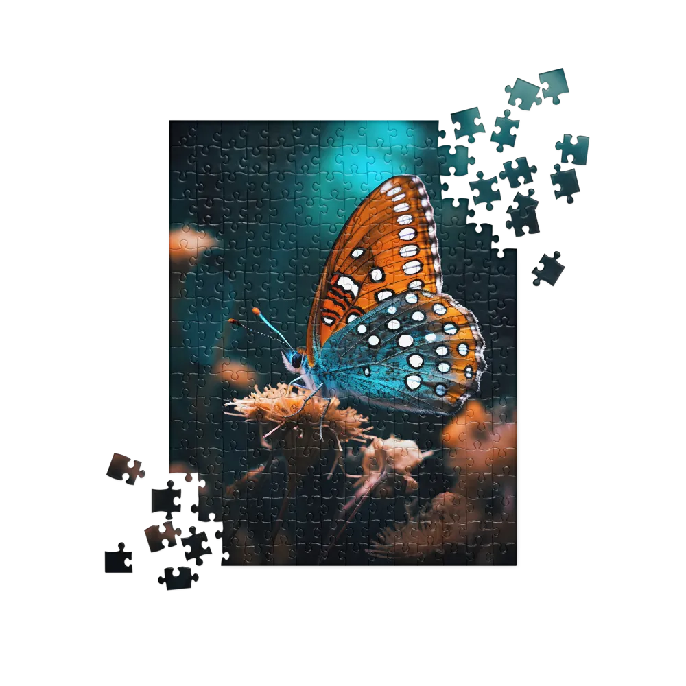 Whispers of Color: The Butterfly's Embrace | Jigsaw Puzzle | 252 pieces