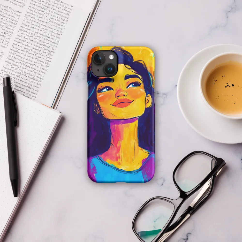 Radiant Joy: A Portrait of Confidence | Phone Case |  15 Plus | Snap Case | Matte