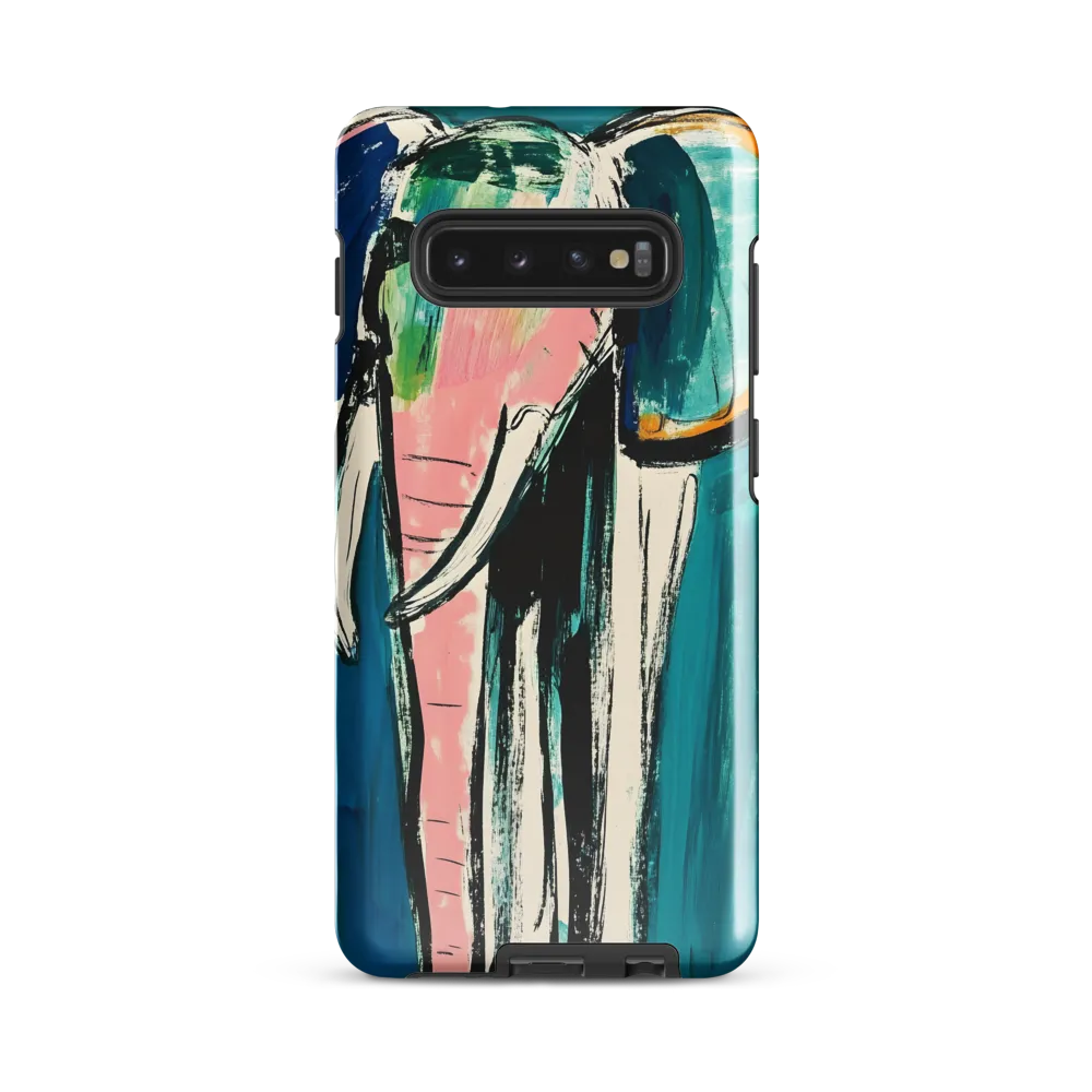 Whimsical Majesty: The Elephant in Color | Phone Case |  S10 Plus | Tough Case | Glossy