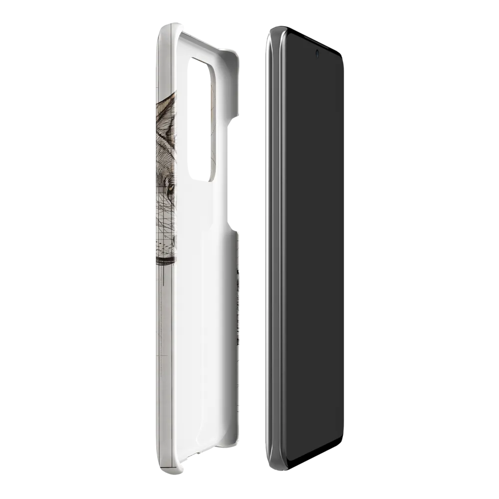 Geometric Harmony: The Essence of Wolves | Phone Case |  S20 Ultra | Snap Case | Glossy