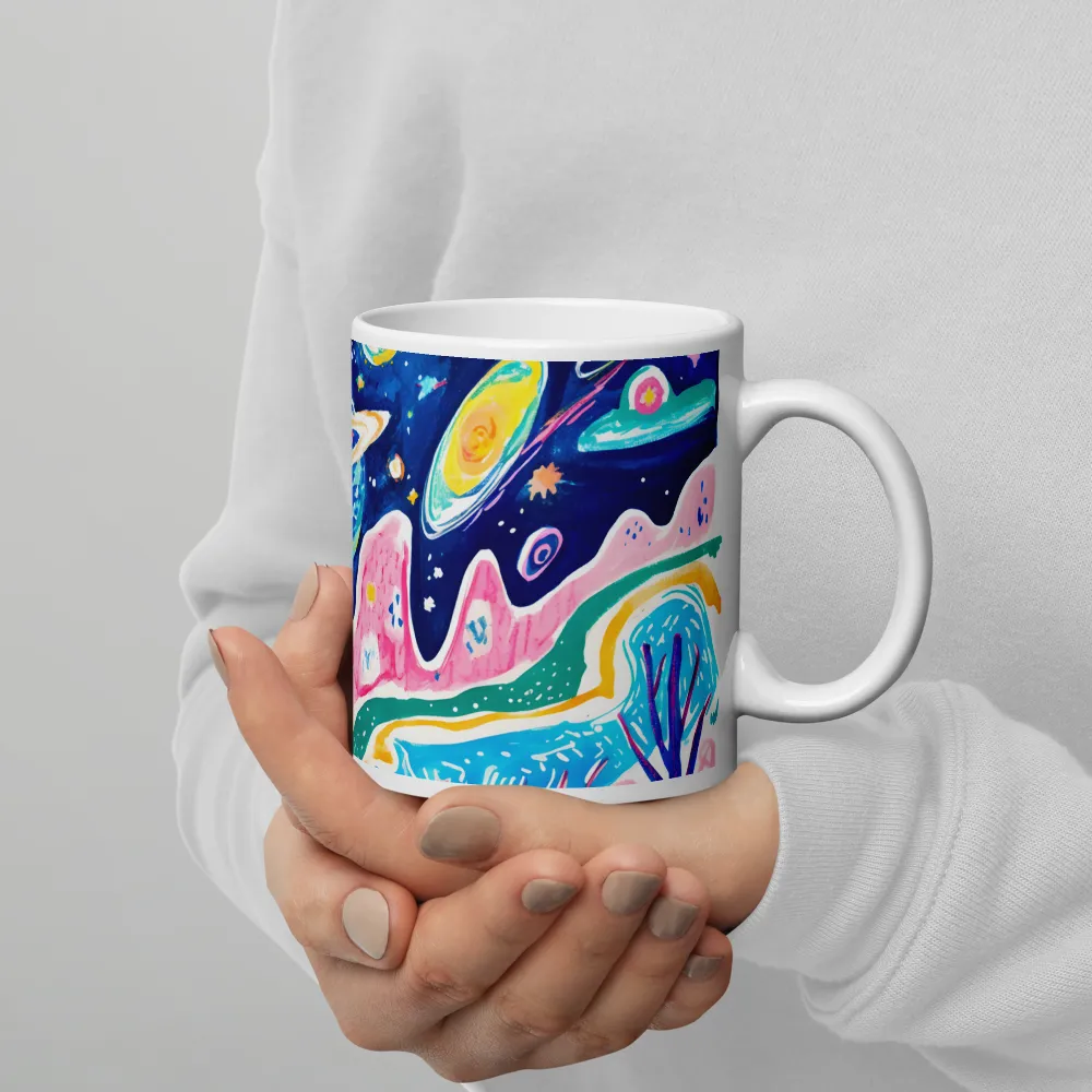 Whimsical Cosmic Landscape | Mugs | Multiple Sizes & Colors