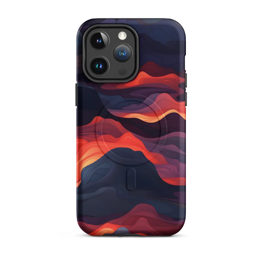 Ethereal Waves of Color | Phone Case |  14 Pro Max | MagSafe® Tough Case | Matte
