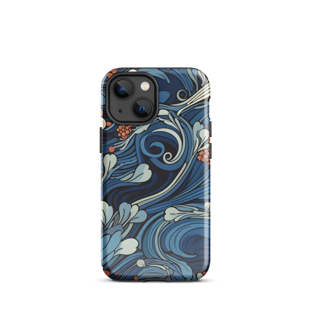 Nature's Elegance: An Oceanic Tapestry | Phone Case |  13 mini | Tough Case | Glossy