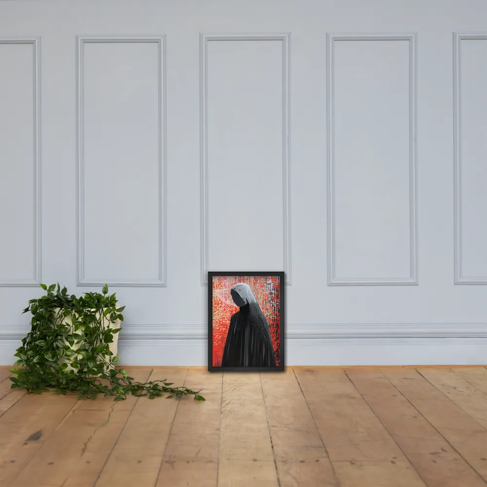 Veil of Modernity | Poster with Black Frame | 12″×16″